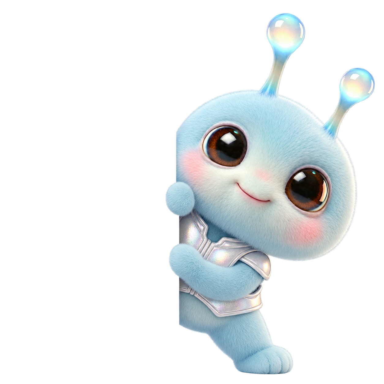 Wery blue mascot